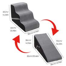 1pc 3-Tier Pet Climbing Ladder, Includes Sofa Step, Bedside Step, Cat Climbing Ladder, Dog Climbing Ladder, Foldable Anti-Slip, Serves Training And Play, Detachable Steps For Easy Cleaning - Multicolor - View 16