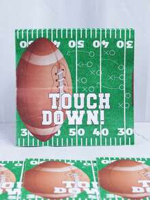 Bộ khay giấy dùng một lần chủ đề bóng bầu dục bao gồm cốc giấy 9 inch và 7 inch cùng khăn giấy. Thích hợp cho nhiều dịp khác nhau như câu lạc bộ, tiệc tùng, dã ngoại, đám cưới, tiệc gia đình và đồ dùng cho tiệc. Phù hợp để trang trí nhà bếp và phòng ăn, cũng như trang trí tiệc. Đây là bộ đĩa giấy và đồ dùng ăn uống dùng một lần. Thiết kế dành cho đám cưới và tiệc tùng. - Nhiều màu - Xem 4