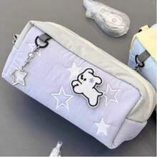 3 hộp đựng bút hình bánh phô mai muối biển và khoai môn Sanrio mới, túi đựng văn phòng phẩm họa tiết ngôi sao kiểu Hàn Quốc, nhãn dán trang trí DIY, hộp đựng văn phòng phẩm Ins - Nhiều màu - Xem 8