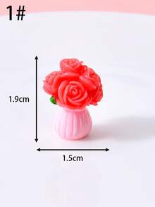 Bó hoa nhựa mini kiểu ngẫu nhiên, tượng hoa hồng, hoa tulip, hoa hướng dương, trang trí bàn làm việc, văn phòng, phòng ngủ, phòng khách, phụ kiện tiểu cảnh terrarium, vật trang trí chất lượng cao đa năng, tiết kiệm không gian. - Nhiều màu - Xem 5