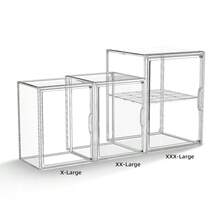 Clear Acrylic Display Case, Super Large Stackable Storage Bins Magnetic Attraction Lids, Acrylic Box For Collectibles, Figures, Cosmetic, Purse, Handbag, Wallet, 1 Pack,11.4x9.84x15.4 Inch,1Pack,XXX-Largess-Clear - 超大號-透明 - 查看 7