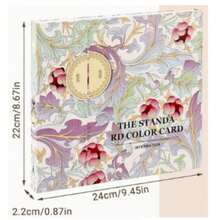 120 Colors Nail Polish Display Book, Includes 120 Pieces False Nails, Nail Polish Gel Display Chart, Nail Salon Studio Nail Art Sample Color Card Cardboard Nail Design Display Box - Multicolor - View 11