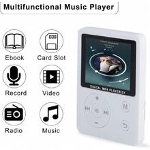 Reproductor de Alta Fidelidad con Pantalla a Color Portátil Y Delgado, Reproductor de Música MP3 MP4, Reproductor de MP3 MP4 con Botón Redondo USB2.0(Blanco),36980824 - Morado Violeta - Ver 2