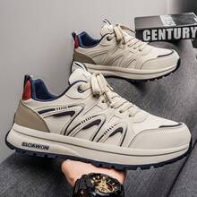 Spring Casual Faux Leather Slip-On Sneakers, & Versatile - Black - View 4