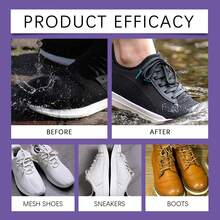 jakehoe 麂皮和皮革保护喷雾，防水防污，适用于鞋子、靴子、包袋和内衬，持久防水，温和日常清洁和保养鞋履材质。馈赠亲友、情人节、开斋节、节日派对的绝佳礼物（新旧版本随机发货）。 - 彩色 - 查看 9