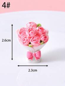 Bó hoa nhựa mini kiểu ngẫu nhiên, tượng hoa hồng, hoa tulip, hoa hướng dương, trang trí bàn làm việc, văn phòng, phòng ngủ, phòng khách, phụ kiện tiểu cảnh terrarium, vật trang trí chất lượng cao đa năng, tiết kiệm không gian. - Nhiều màu - Xem 8