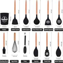 12 Pcs Kitchen Utensils Set Silicone Cooking Nonstick Spatula Turner Spoon Tools - 12pcs Per Set - View 1