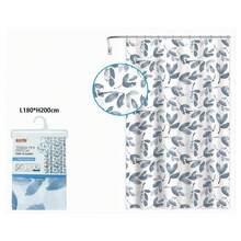 OISE ART STORE Tenda Per Doccia Vasca Bagno Con 12 Ganci Motivo Rametti Foglie 180x200 Cm 87577 - - Multicolore - Visualizzare 2
