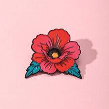 罂粟花珐琅胸针 时尚装饰胸针 衣领徽章 包饰 珠宝礼品 - 彩色 - 查看 7