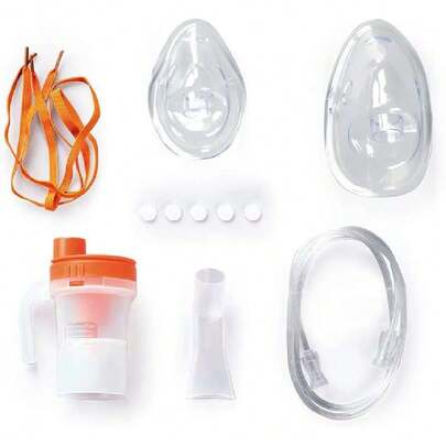 | Kit Accesorios para Nebulizador Mini 405B y 403K | Mascarillas Adulto e Infantil + Boquilla + Filtros + Manguera,36981040