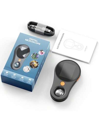 Microscopio Digital Portátil de Bolsillo para Almacenamiento de Datos para Aprendizaje (Black),36981632