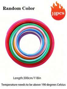 Sợi nhựa PLA dùng thay thế cho bút 3D, 20 màu, mỗi cuộn dài 3 mét/5 mét, màu sắc tươi sáng ngẫu nhiên, sợi nhựa PLA 1.75mm, mỗi màu dài 10 feet, gói mẫu sợi nhựa dùng cho bút/máy in 3D, tương thích với bút 3D Mynt3d/Scrib3d, nhiệt độ in cần cao hơn 190°C. - Màu be - Xem 12