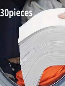 1 Pack 50pcs Color Absorbing Sheets 30/10/240/480pcs, Anti-Color Bleeding Anti-Dyeing Clothing Color Absorbing Sheets New And Old Packaging Randomly Shipped - White - View 8