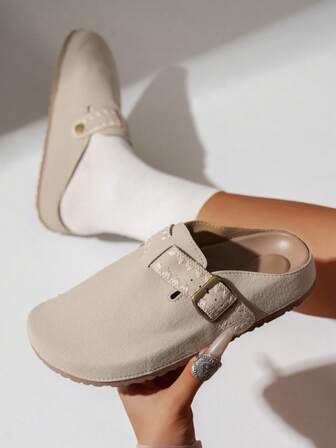 时尚女士休闲凉鞋，流行的室内/室外两用拖鞋，多功能运动凉鞋