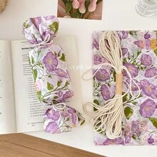 5/10/20/40PCS Purple Trumpet Shaped Teddy Bear Pattern Gift Wrapping Paper, Suitable For Moisture-Proof And Shatterproof Item Protection, Suitable For Birthdays, Valentine's Day, Gifts, Clothing, Gift Packaging, And Decorative Box Filling - Purple - View 4