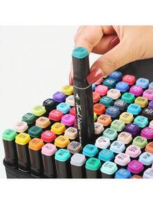 24/36/48/60/80/120/168/262色双头永久性记号笔，适用于插画、学习用品、返校季 - 彩色 - 查看 5