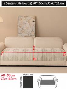 1pc All-Season Sofa Cushion Cover, Modern Minimalist Anti-Slip Sofa Seat Protector, Dust-Proof & Washable, Soft & Fade-Resistant, Pet-Friendly, Fits L-Shaped Sofa And 1/2/3/4 Seater Sofa