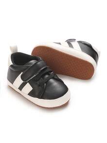 婴幼儿男童休闲软底防滑运动鞋，春夏款，0-1岁 - 黑色 - 查看 5