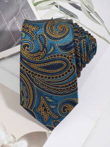 1pc Men's Fashion Versatile Cashew Pattern Necktie, Suitable For Shirts, Banquets, Business, Commuting, Parties - Multicolor - View 2