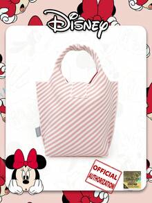 卡通米妮图案按扣臂包，时尚手提购物袋，适合日常搭配、派对、节日、送给女朋友的礼物 - 彩色 - 查看 3