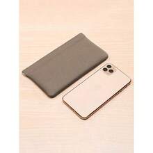 1PC Self-Sealed Leather Wallet & OrganizerAll-In-One Storage For Passport, Driver's License, Cash, Earphones, And Data Cables.Perfect Business-Casual Companion For Women – A Versatile Wallet And Cosmetic Bag In One. - 棕色 - 查看 2
