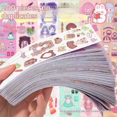 New Cute Cartoon Scene Glitter Princess Dress Up Stickers, Educational Toy For Girls, Gift For Christmas, Birthday, Girls, Boys