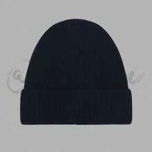 1 szt. Damska ciepła dzianinowa czapka w jednolitym kolorze, pluszowa gruba czapka zimowa, styl europejski i amerykański, prezent dla przyjaciół - czapka z dzianiny - Zobacz 3