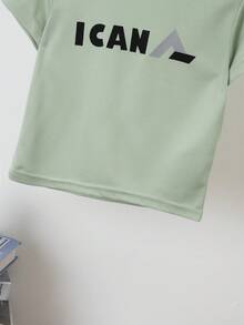 5件/套 男童短袖T恤，轻便户外运动休闲上衣，适合4-12岁男孩女孩，夏季 - 彩色 - 查看 7