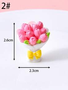Bó hoa nhựa mini kiểu ngẫu nhiên, tượng hoa hồng, hoa tulip, hoa hướng dương, trang trí bàn làm việc, văn phòng, phòng ngủ, phòng khách, phụ kiện tiểu cảnh terrarium, vật trang trí chất lượng cao đa năng, tiết kiệm không gian. - Nhiều màu - Xem 6