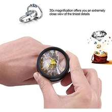 Tangxi 30X Lupa de joyería, Lupa óptica Profesional Gafas 30X Lente de Aumento Jewlries Lupas Herramienta para joyería, Diamantes, Gemas, Monedas, - / - Ver 6