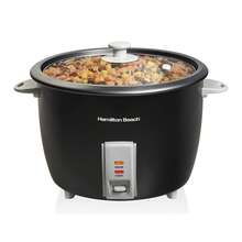 Arrocera de gran capacidad y vaporera, para 30 Tazas( cocido ) 15 tazas sin cocinar, capacidad de 6,5 litros , Cocina Arroz Perfecto y al Vapor, Tazón Antiadhente y Tapa de Vidrio - Tipo de Enchufe A USA (110-127V) - Ver 2