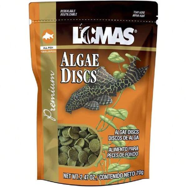 Lomas Algae Discs Alimento para Peces de Fondo con 70 Gramos,36979522