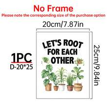 1/4件装 “让我们互相支持”校园励志帆布海报。返校季墙面装饰。非常适合学校墙壁、走廊、食堂和办公室走廊的装饰。家居装饰和墙面艺术！室内装饰。房间装饰美学，可选画框 - 彩色 - 查看 17