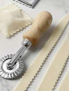 1pc 8.8 Inch Pasta Cutter, Stainless Steel Spaghetti Cutter, Handheld Dough Cutter, Pasta Extruder, Italian Pasta Maker, Pasta Lattice Roller, Kitchen Cooking Handheld Dough Cutter (Random Color And Style)