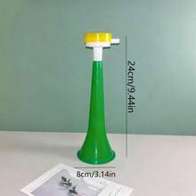 1个随机颜色啦啦队加油扩音器，可扩展设计，增强足球、篮球和户外活动的比赛氛围