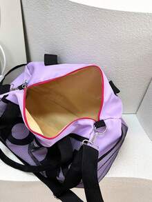 Large Capacity Lightweight Travel Sports Gym Bag, Luggage Backpack, Yoga Bag, Short Trip Bag, Fashionable Cylindrical Gym Bag - Multicolor - View 9