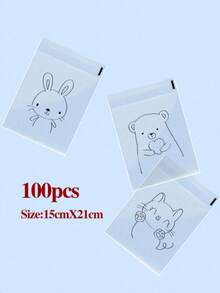 100pcs/Pack Bread Bags, Toast Bags, Bread Packaging Bags, Self-Adhesive Bags, Baked Goods & Fruit Packaging Bags, Self-Sealing Bags, Home & Kitchen Storage Supplies, Back To School Essentials - Clear - View 13