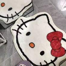 SANRIO 1块造型地毯（50*60厘米），多种可爱图案，厚实柔软，可用作入口、卧室、浴室的防滑垫，或用作客厅/梳妆台的装饰地毯，兼具实用吸水防滑功能，并散发着可爱少女气息。 - 彩色 - 查看 3