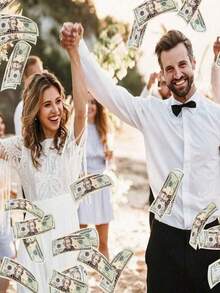 300pc Props Coins, Realistic $20 Replica, Suitable For Movie Video Shooting, Board Games, Magic, Birthday Wedding Party Decoration Atmosphere, Party Game Event Props, Ideal Gift For Halloween, Christmas, Thanksgiving Holidays - 彩色 - 查看 3