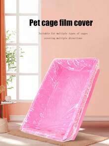 50pcs Disposable Plastic Lining Sheets, Suitable For Pet/Toilet Pads, Bird/Rabbit Cages, Cat Litter Bags, Dog Potty Training Pads, Cleaning Mats - White - View 1