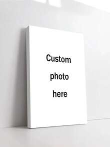 1 pieza Arte de pared en lienzo personalizado, póster sin marco personalizado, regalo del Día de la Madre, recuerdo de boda, regalo del Día del Padre, regalo conmemorativo, regalo de cumpleaños, decoración de habitación - Multicolor - Ver 3