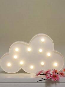 1 pieza Luz de noche con forma de nube creativa con LED, lámpara decorativa de pared, adecuada para fiestas y celebraciones - Nubes - Ver 5