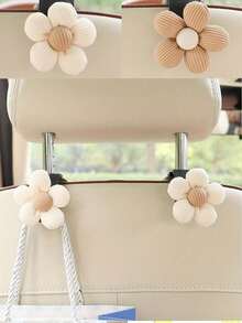 Gancho con forma de flor para apoyacabezas de asiento de coche, gancho para asiento delantero, gancho para asiento trasero - Multicolor - Ver 2