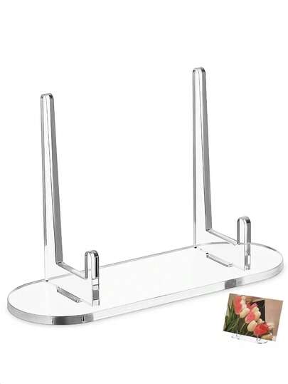 1 pièce Support d'affichage de badge en acrylique transparent, organisateur de collection de médailles et d'honneurs, support de carte de papier coloré pour bureau