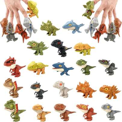 Títeres de Dedos, Mini Dinosaurios, 10 Piezas Mini Figuras de Dinosaurios para Títeres de Dedo de Dinosaurio Juguetes de Dinosaurio de Dedo Móvil,36985752