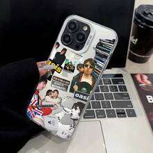 Phone Case For  12 11 Rock 13 14 Band 15 16 O-Oasis-S 17 Max Pro Plus Mini Silver IMD Laser Cover.Christmas Accessories. - 3 - 查看 12