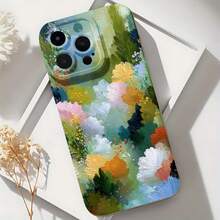 2026 nueva funda de teléfono esmerilada, diseño de impresión floral para  17 14 Pro Max,  17 13 Pro,  17 12, protector de teléfono  Galaxy S23 S22 S21, regalo de funda de teléfono para pareja, regalo de vacaciones para novio y novia - Negro - Ver 6