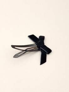 10pcs Black Butterfly Hairclips, Minimalist Matte Black Hair Clips, Claw Clips, Hair Slide, Hair Barrettes - 10 Black Ones - View 5