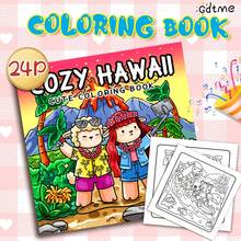 Libro para colorear de 24 páginas con dibujos lindos e interesantes para niños, dibujos relajantes de comportamientos inusuales, pesca en el río, regalo ideal para entusiastas de colorear, adecuado para Año Nuevo, regreso a la escuela, regalos de cumpleaños, artículos de papelería - Mis amigos (comportándose de manera extraña) - Ver 16