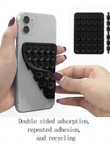 1/3pcs Silicone Suction Cup Phone Case Stand, Phone Suction Cup Stand, Octobuddy, Sticky Phone Stand, Sticky Phone Stand, Back-To-School Phone Stand - Multicolor - View 12